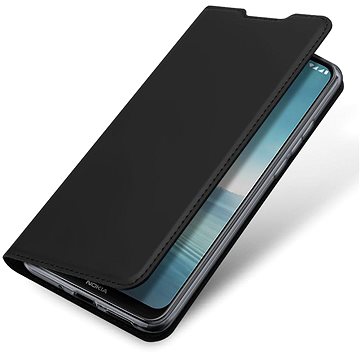 DUX DUCIS Skin Pro knížkové kožené pouzdro na Nokia 3.4, černé