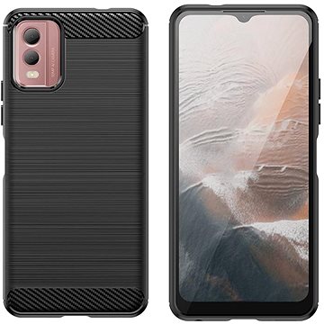 

MG Carbon kryt na Nokia C32, černý