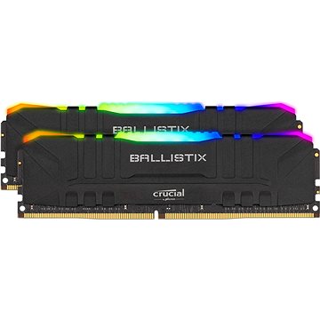 Crucial 64GB KIT DDR4 3200MHz CL16 Ballistix Black RGB - Operační paměť