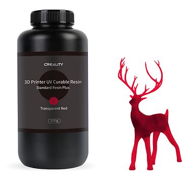 Creality Standard Rigid Resin Plus 1kg Transparent Red