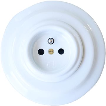 

CeramicHomeCZ Porcelánová zásuvka kompletní bílá
