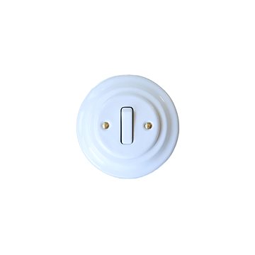 

CeramicHomeCZ Porcelánový vypínač Typ tlačítko kompletní bílý