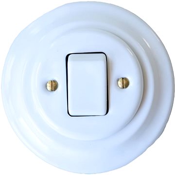 

CeramicHomeCZ Porcelánový vypínač typ 7 kompletní bílý