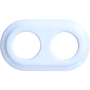 

CeramicHomeCZ Porcelánový dvojrámeček bílý