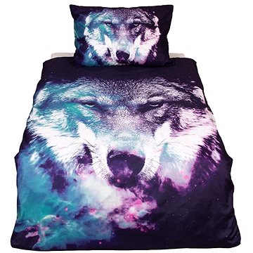 

TopProstěradla 3D povlečení 140×200+70×90 - Blue Wolf