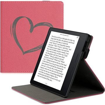 

KW Mobile - Brushed Heart - KW4941808 - pouzdro pro Amazon Kindle Oasis 2/3 - červené