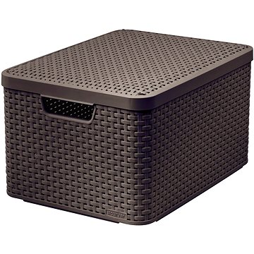 

Curver STYLE BOX s víkem L, 03619-210 – hnědý
