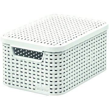 

Curver Úložný box RATTAN Style2 s víkem S, bílý