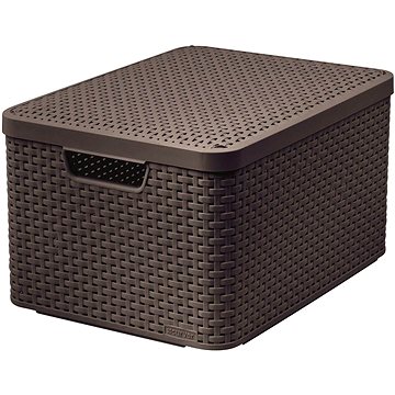 

Curver Úložný box RATTAN Style2 s víkem M