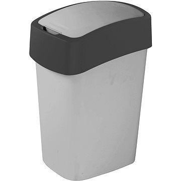 Curver Odpadkový koš 45l tm.šedá/stříbrná - Odpadkový koš