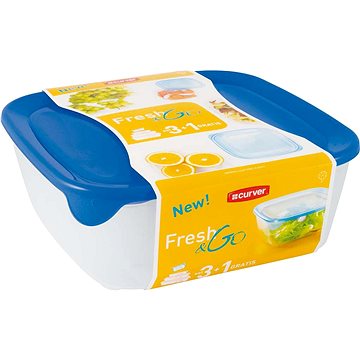 

Curver set FRESH&GO 0,8L + 1,7L + 2,9L + 0,25L