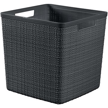

Curver Košík Jute kostka - tmavě šedá
