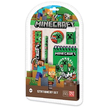 CurePink Minecraft: Creeper Boom - Školní sada