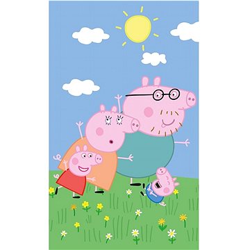 

Carbotex Dětský ručník Prasátko Pepina s rodinkou, 30 × 50 cm