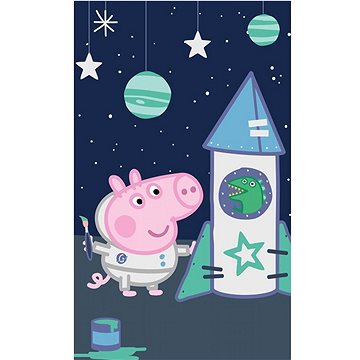 

Carbotex Dětský ručník Prasátko Pepina Tomík Astronaut, 30 × 50 cm