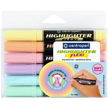 

CENTROPEN zvýrazňovač 8542 flexi soft 6 ks
