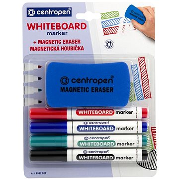 

CENTROPEN značkovač 8559/4 WBM stíratelný + houba