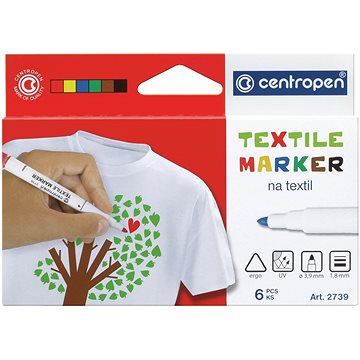 

CENTROPEN značkovač 2739 na textil 6 ks