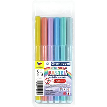 CENTROPEN popisovače RED 7550 pastel 6 ks
