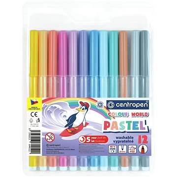 

CENTROPEN popisovače RED 7550 pastel 12 ks