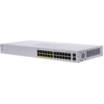 

CISCO CBS110 Unmanaged 24-port GE, Partial PoE, 2x1G SFP Shared