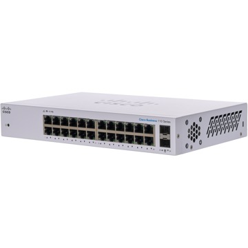 

CISCO CBS110 Unmanaged 24-port GE, 2x1G SFP Shared
