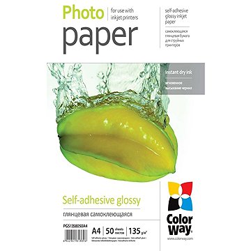 

ColorWay Glossy samolepící A4 50 ks
