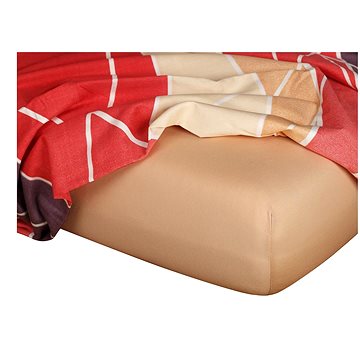 

Dadka Jersey prostěradlo světle hnědé 90 × 200 × 20 cm