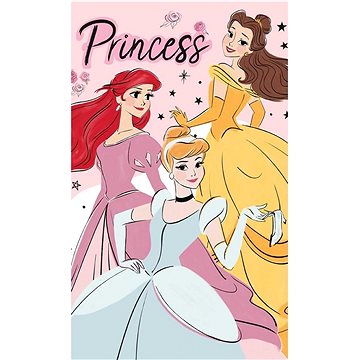 

Carbotex Dětský ručník Princess Popelka Ariel a Belle 30 × 50 cm
