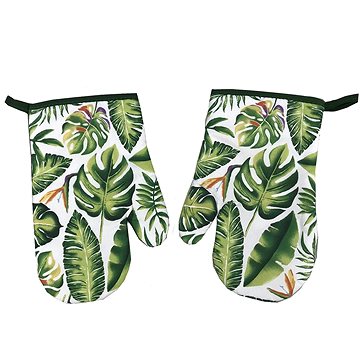 

Praktik Kuchyňská chňapka 2 ks Monstera zelená