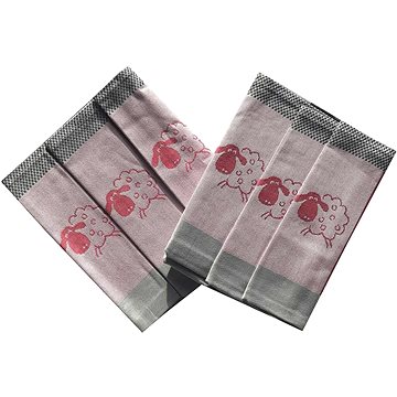 

Svitap sleepwell Utěrka extra savá 50×70 cm Ovečky kostka červená 3 ks