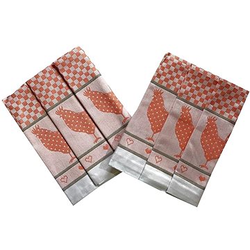 

Svitap sleepwell Utěrka extra savá 50×70 cm Slepičky oranžové 3 ks