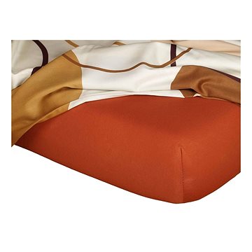 

Dadka Jersey prostěradlo cihlová 90×200×18 cm