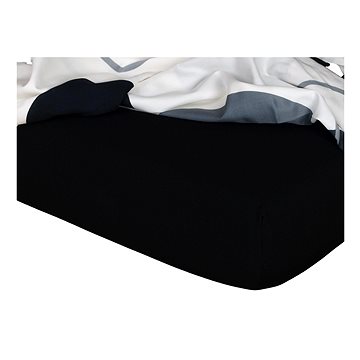 

Dadka Jersey prostěradlo černá 90×200×18 cm