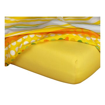 

Dadka Jersey prostěradlo tmavě žlutá 180×200×18 cm