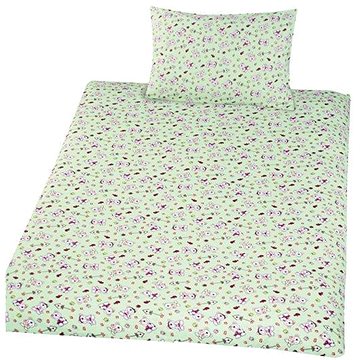 

Hybler textil Povlečení bavlna do postýlky Méďa krmítko zelená 90x130, 45x60 cm