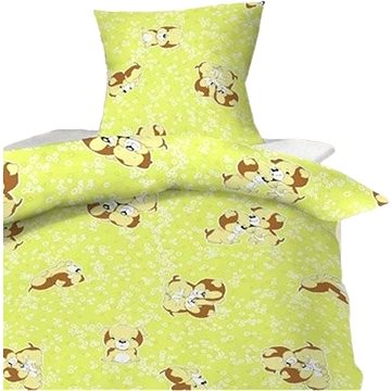 

Hybler textil Povlečení bavlna do postýlky Štěně zelené 90x130, 45x60 cm