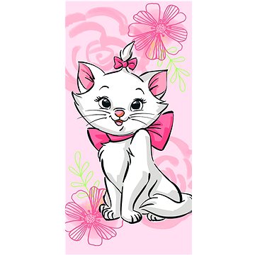 

Jerry Fabrics Marie Cat "Pink flower" 70x140 cm