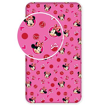 

Jerry Fabrics Prostěradlo Minnie Hearts 02 90 × 200 × 25 cm
