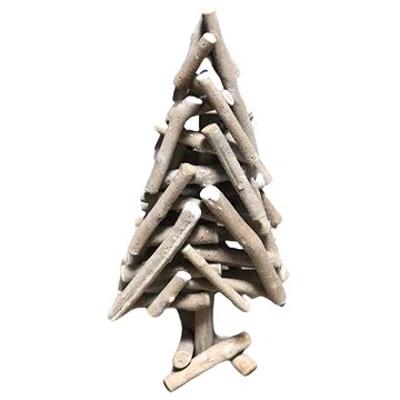 

4DAVE Vánoční dekorace - dřevěný stromeček, 40cm