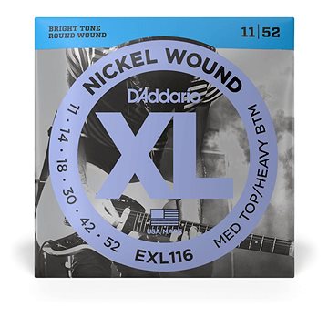 

Daddario EXL116 Medium Top/Heavy Bottom - .011 - .052