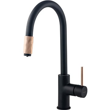 

DEANTE ASTER černá - měď - Dřezová baterie, s připojením vodního filtru BCA_B64M