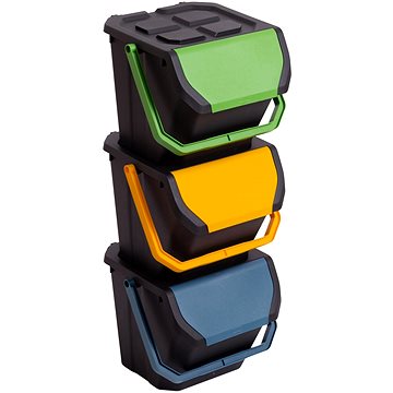 

DEA HOME Frida Set 3 odpadkových košů na tříděný odpad 3 × 25 l