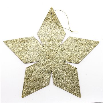 

DECOLED Vánoční dekorace - zlatá hvězda 2D, 30 cm