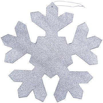 

DECOLED Vánoční dekorace - vločka, stříbrná, 40 cm