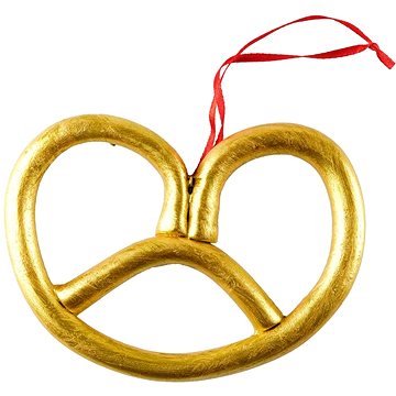 

DECOLED Vánoční dekorace - preclík, zlatý, 15 × 11 cm