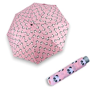 

Doppler Mini Light Panda Kids - dětský skládací deštník růžová