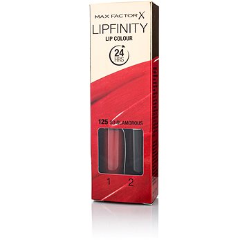 

MAX FACTOR Lipfinity Lip Colour 125 So Glamorous 2,3 ml + Top Coat 1,9 g
