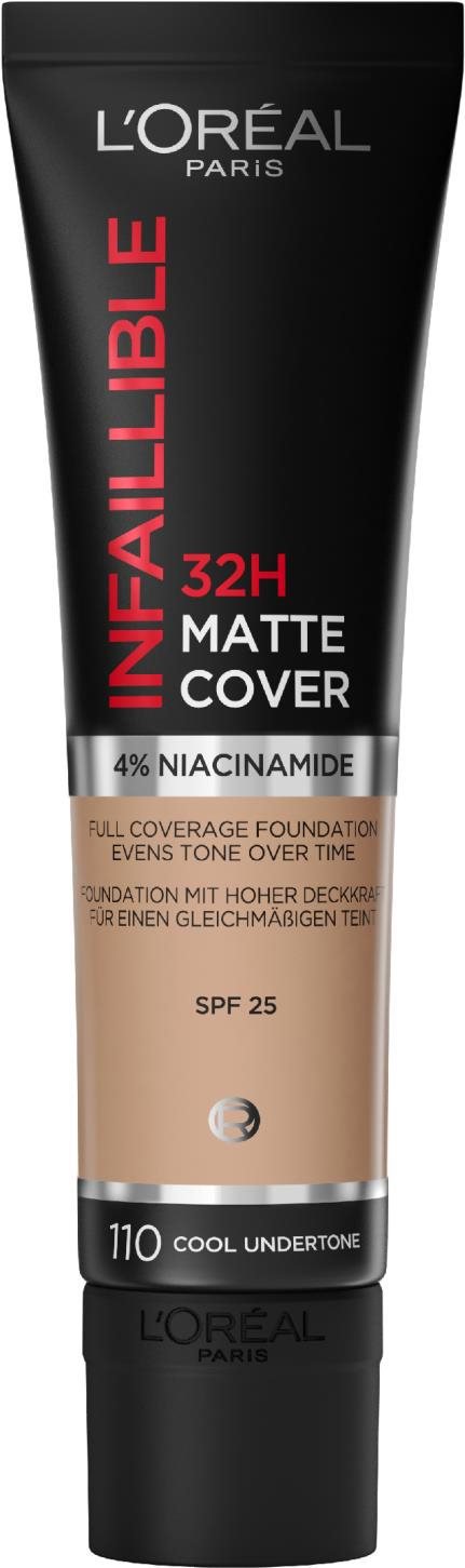 

L'ORÉAL PARIS Infaillible 32H Matte Cover 110 Cool Undertone 30 ml
