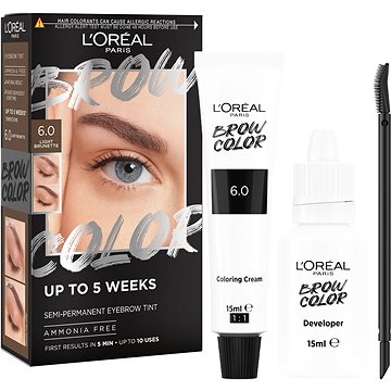 

L'ORÉAL PARIS Brow Color 6.0 Light Brunette semi-permanentní
